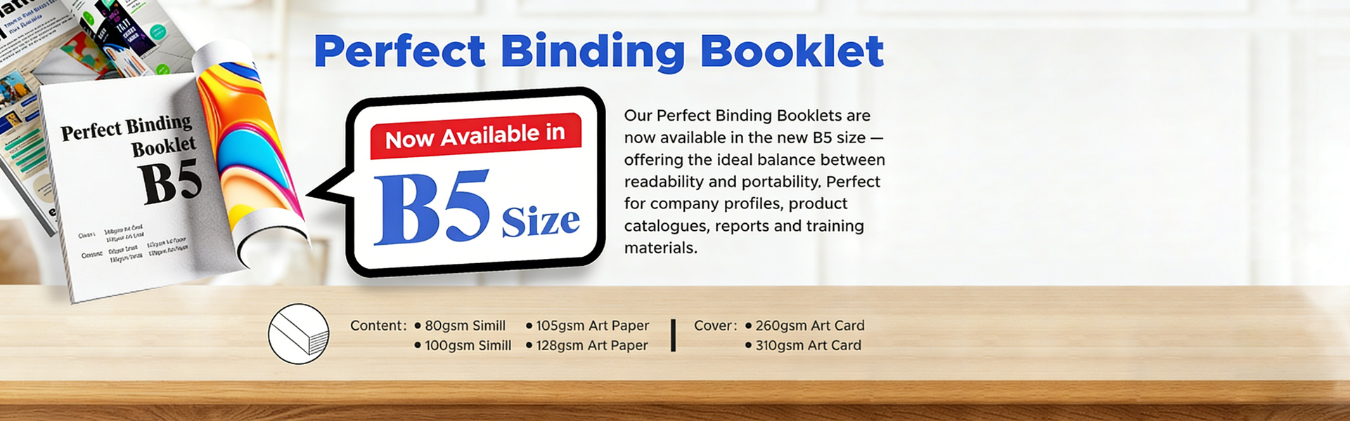perfect bind booklets B5
